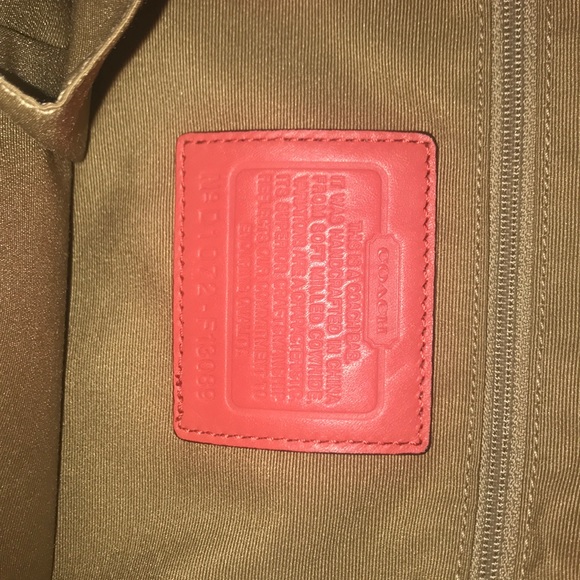 Coach ORANGE purse - Picture 2 of 3